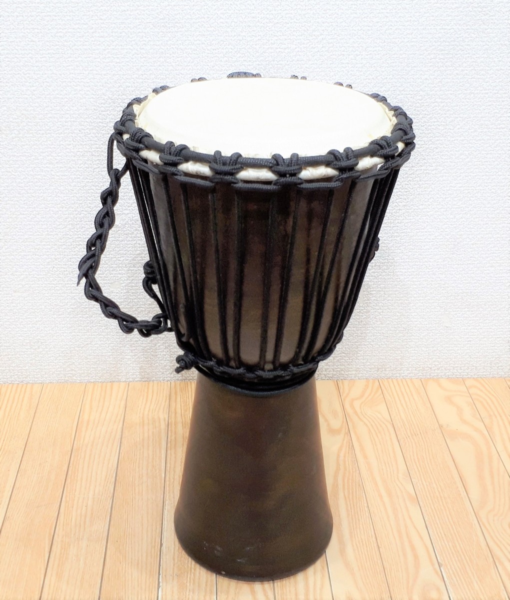 ジャンベ 高さ40cm アフリカ 民芸楽器 太鼓 打楽器 パーカッション