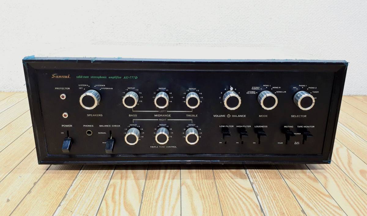 サンスイ（SANSUI）AU-777D プリメインアンプ オーディオ 音響機器